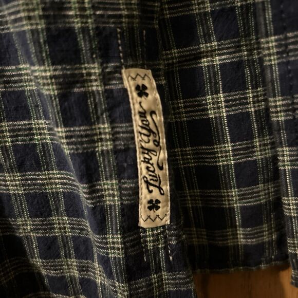 Lucky Brand Western Mens Medium Button Up Plaid Shirts LOT OF 2 Sportswear Prep - Picture 5 of 13